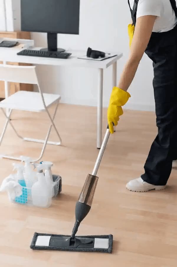 cleaning person