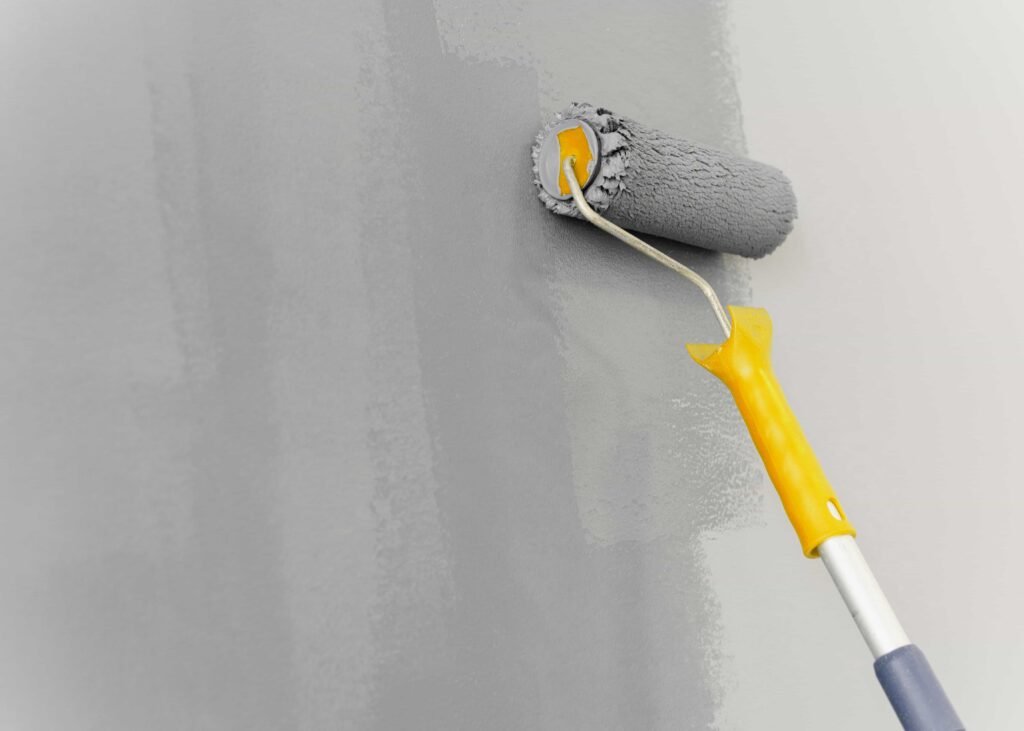 wall-painting-with-roller-concept wall-painting in christchurch
